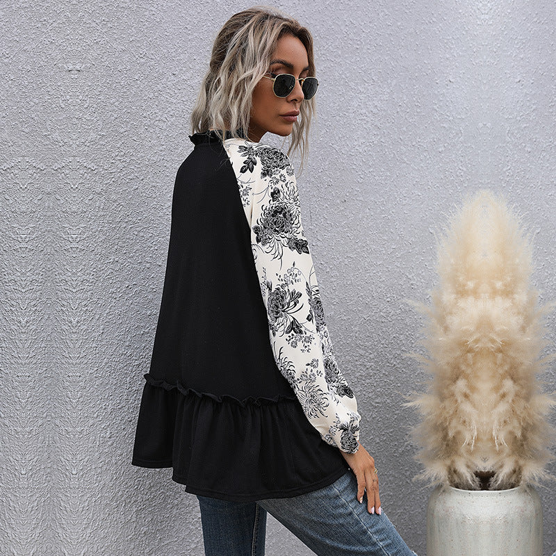 T-SHIRT AMPLE A MANCHES LONGUES POUR FEMME
