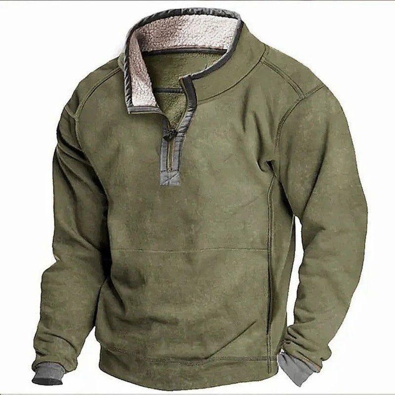 SWEAT AVEC COL MONTANT ET FERMETURE ECLAIR