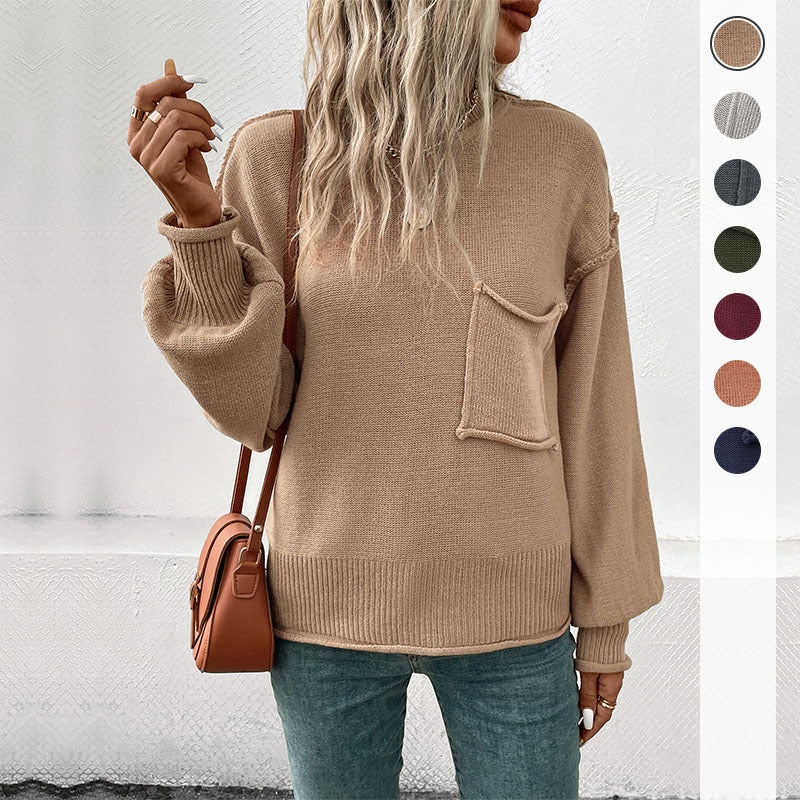 PULL A MANCHES LONGUES ET POCHE