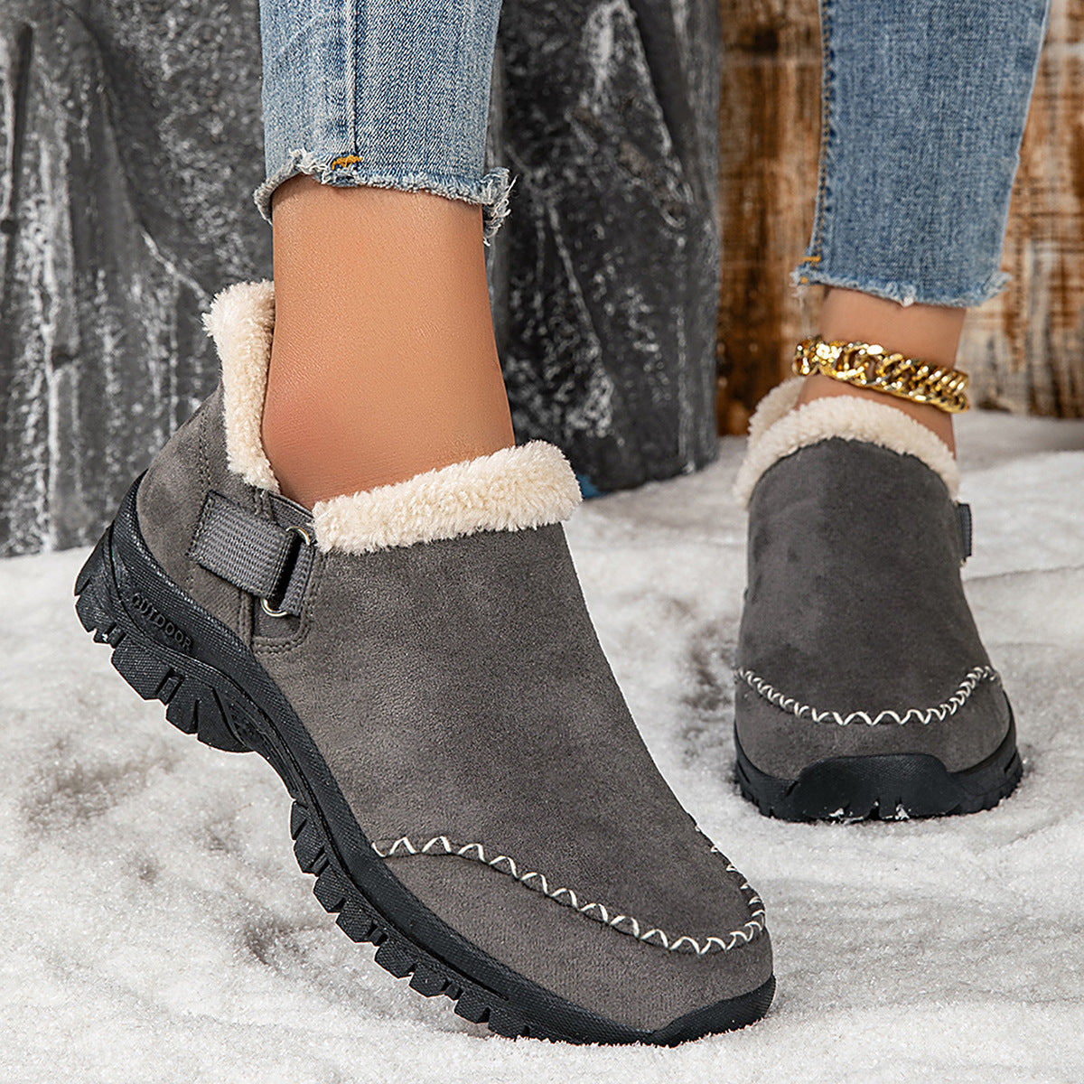 BOTTE DE NEIGE BASSE POUR FEMME