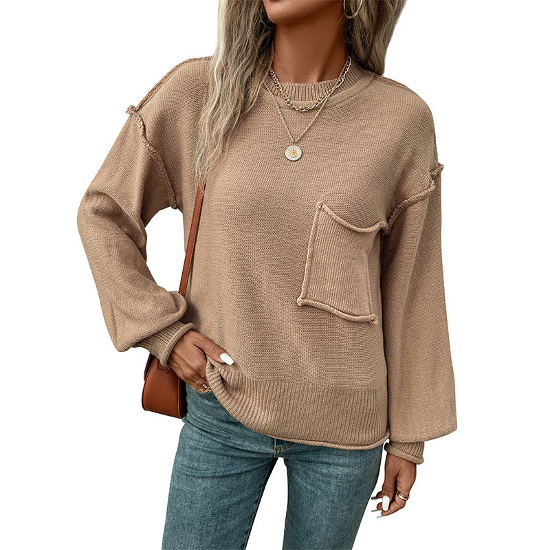PULL A MANCHES LONGUES ET POCHE