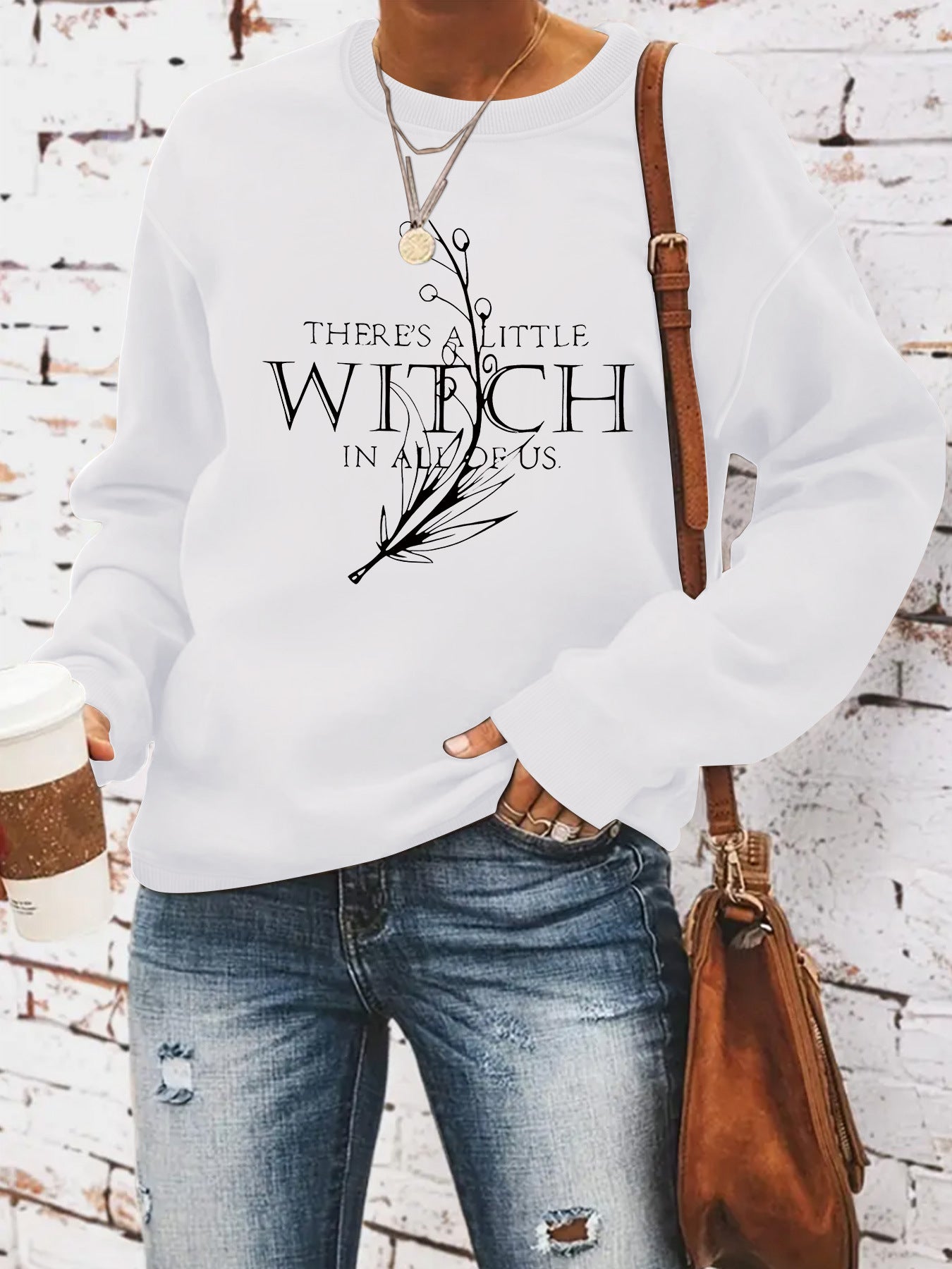SWEAT COL ROND IMPRIME