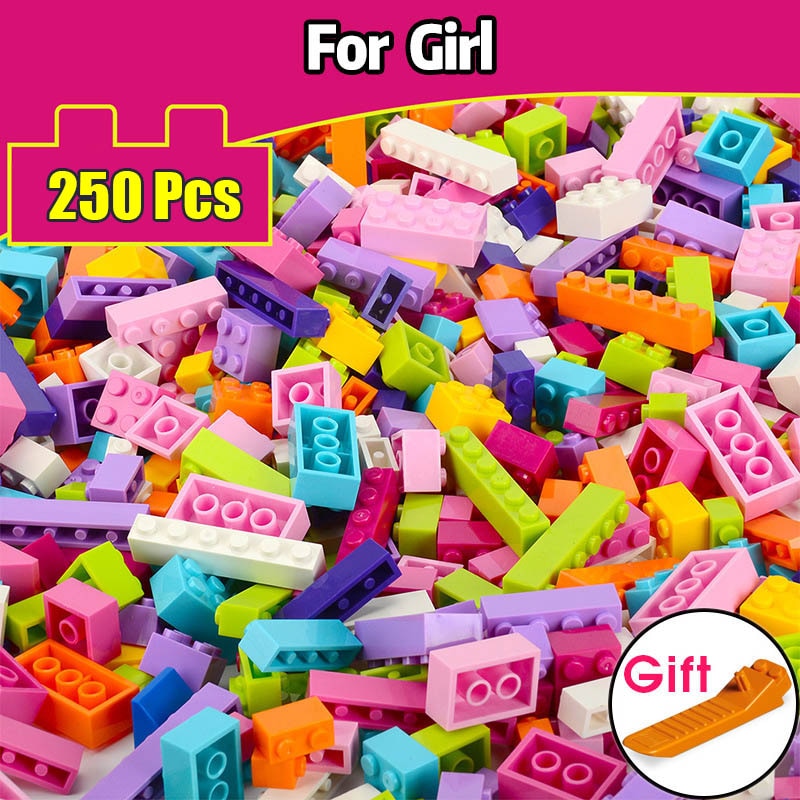 BLOCS DE CONSTRUCTION DIFFERENTES QUANTITES POUR GARCON ET FILLE