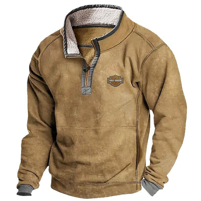 SWEAT AVEC COL MONTANT ET FERMETURE ECLAIR