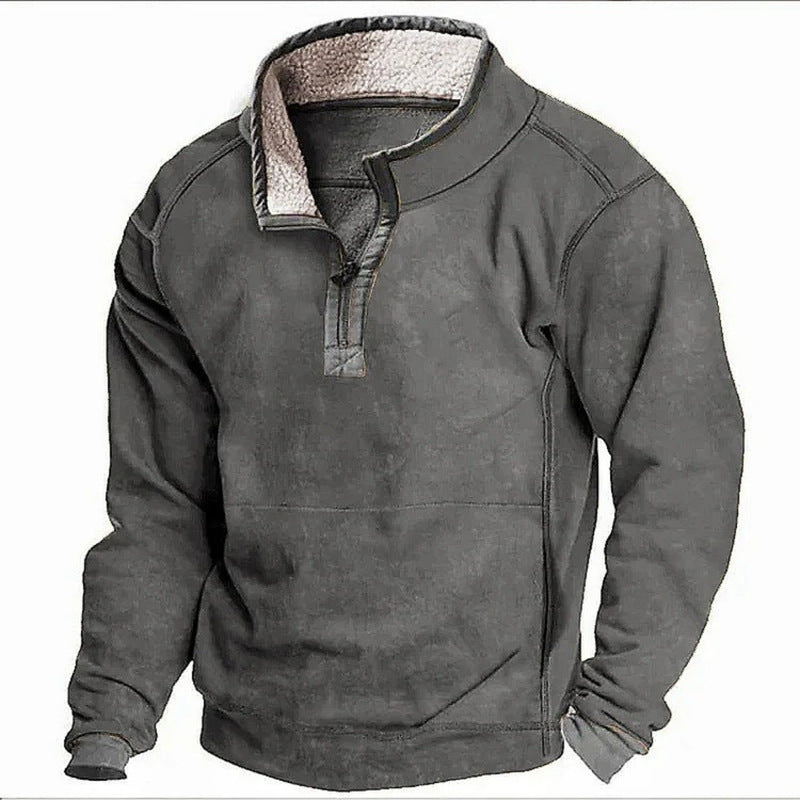 SWEAT AVEC COL MONTANT ET FERMETURE ECLAIR