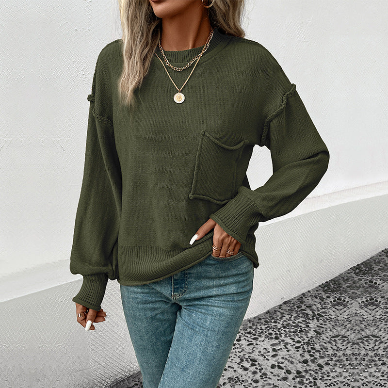PULL A MANCHES LONGUES ET POCHE