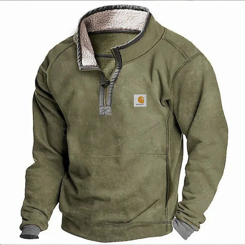 SWEAT AVEC COL MONTANT ET FERMETURE ECLAIR