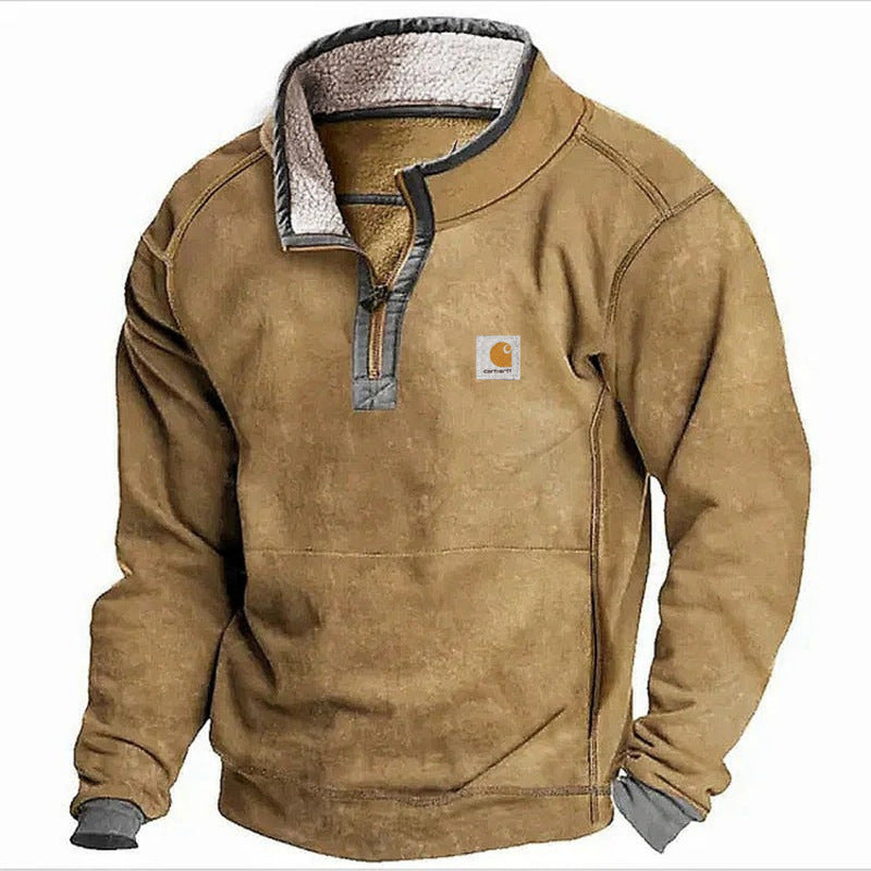 SWEAT AVEC COL MONTANT ET FERMETURE ECLAIR