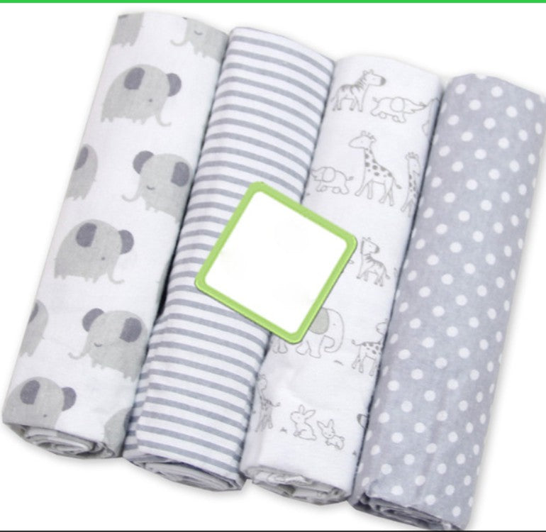 LOTS DE 4 COUVERTURES POUR BEBE