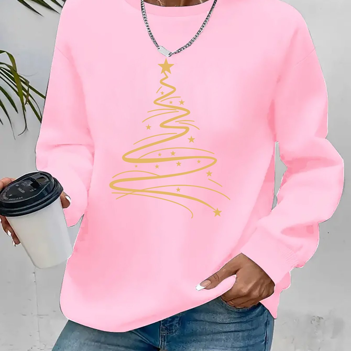 SWEAT A MANCHES LONGUES IMPRIME NOEL