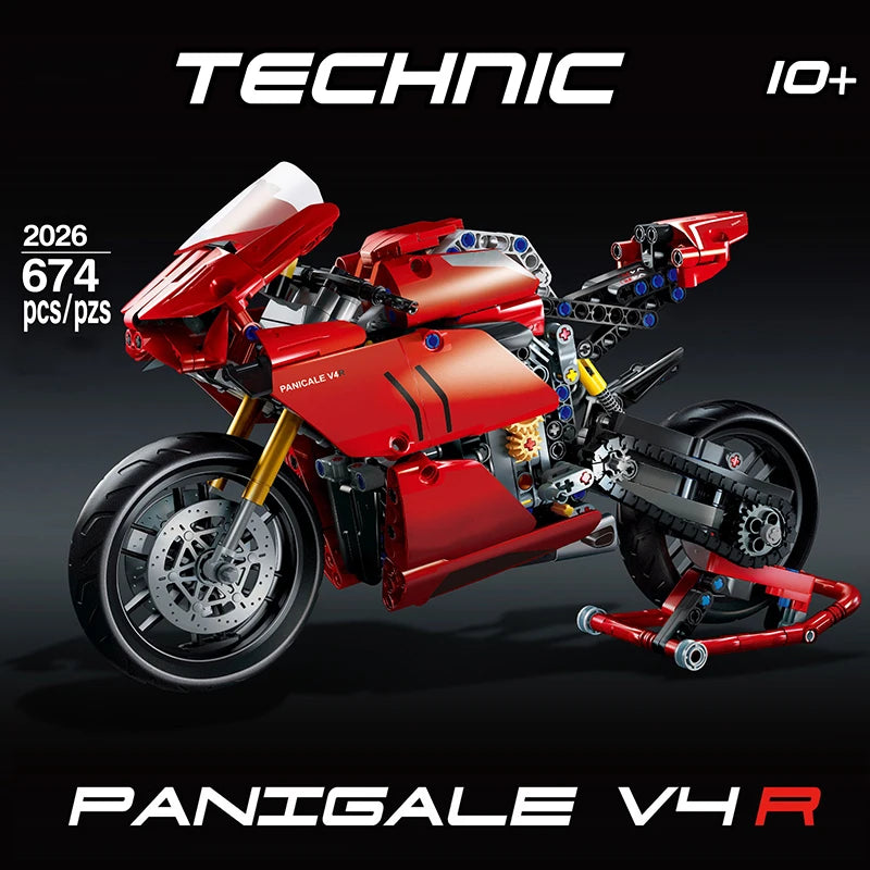 Moto Ducati Panigale V4 R - Blocs Construction Technic - 674 Pièces