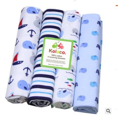 LOTS DE 4 COUVERTURES POUR BEBE