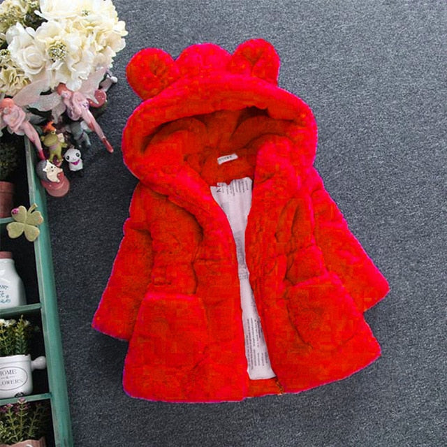 MANTEAU POLAIRE EN FAUSSE FOURRURE