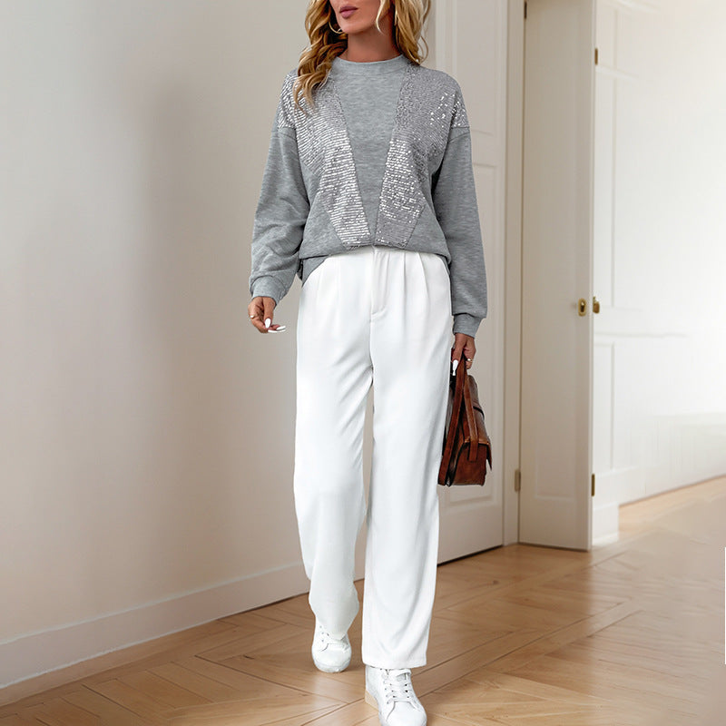 SWEAT A PAILLETTES BRILLANTES