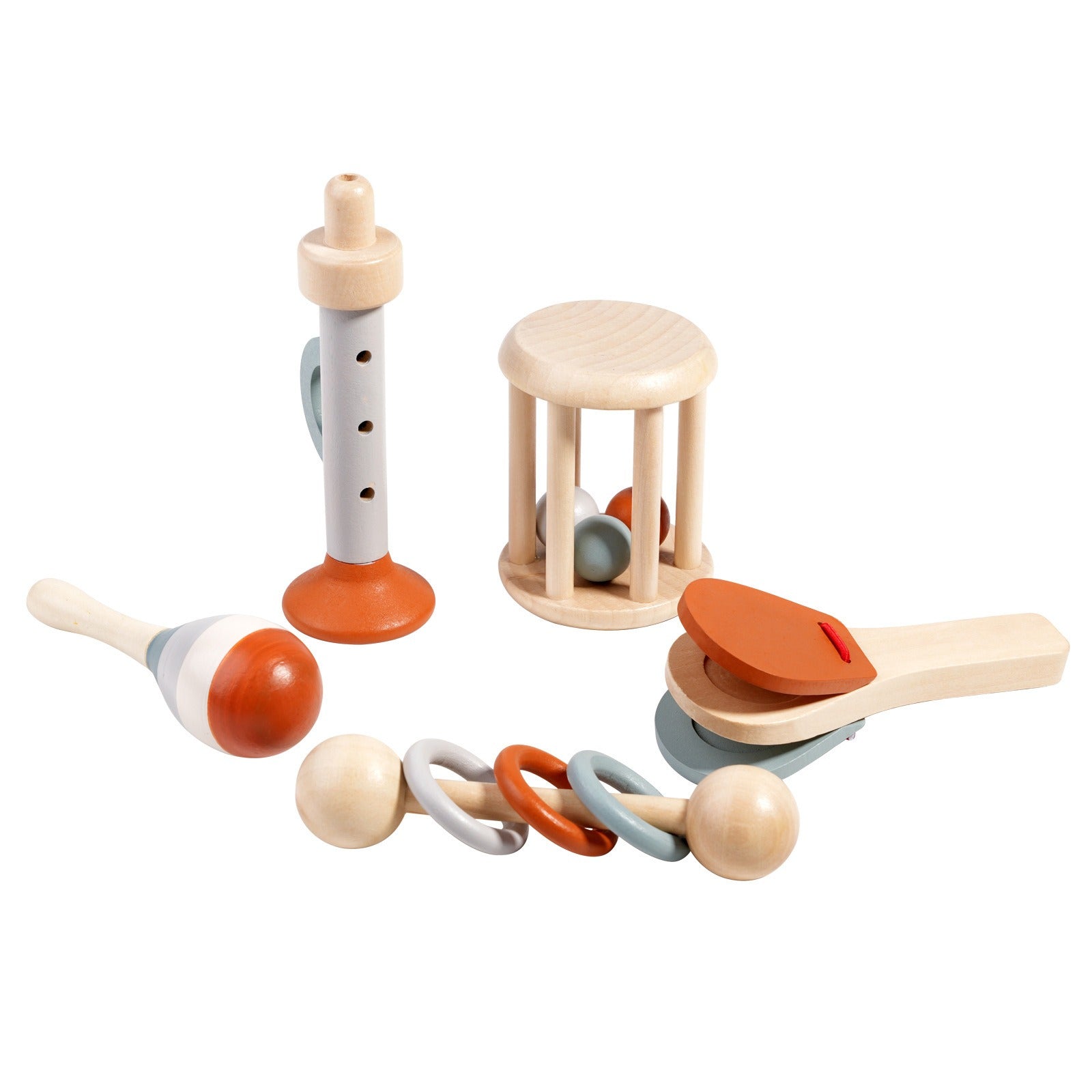 LOTS 5 INSTRUMENTS DE MUSIQUE EN BOIS