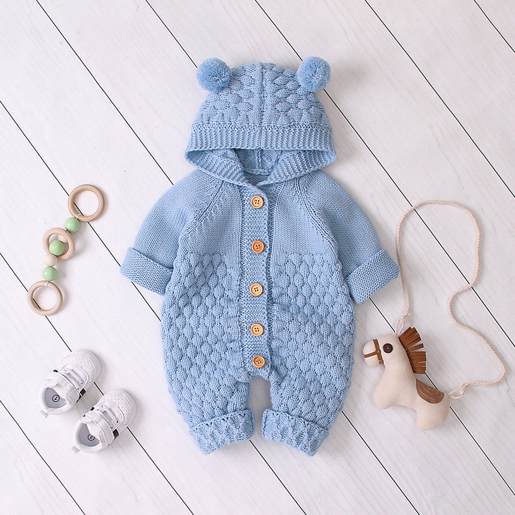 COMBINAISON EN LAINE AVEC CAPUCHE