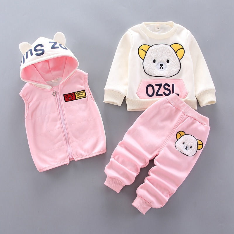 ENSEMBLE 3 PIECES POUR ENFANTS FILLE ET GARCON DE 1 A3 ANS