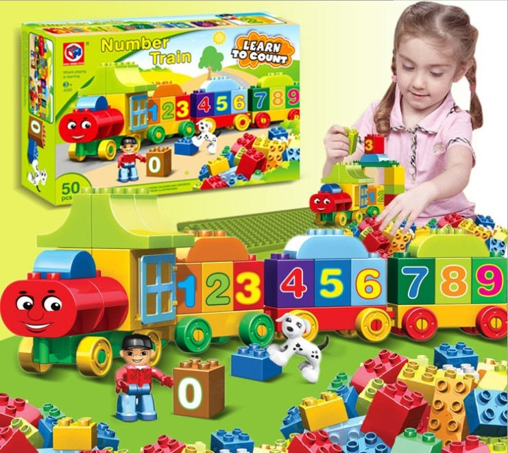 BLOCS DE CONSTRUCTION TRAIN  50 PIECES