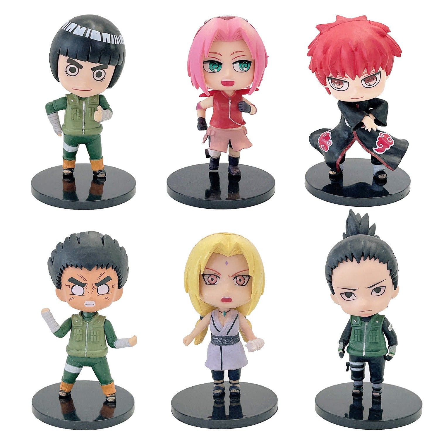 LOT DE 6 FIGURINESNARUTO DIFFERENTS MODELES