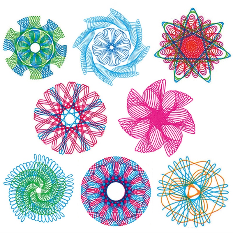 Spirographe 22 Pièces - Jeu de Dessin Créatif - Motifs Géométriques