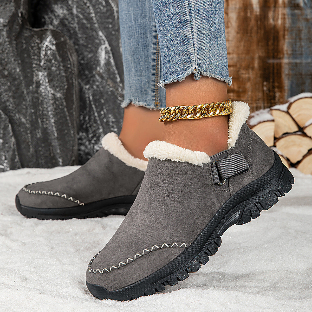BOTTE DE NEIGE BASSE POUR FEMME