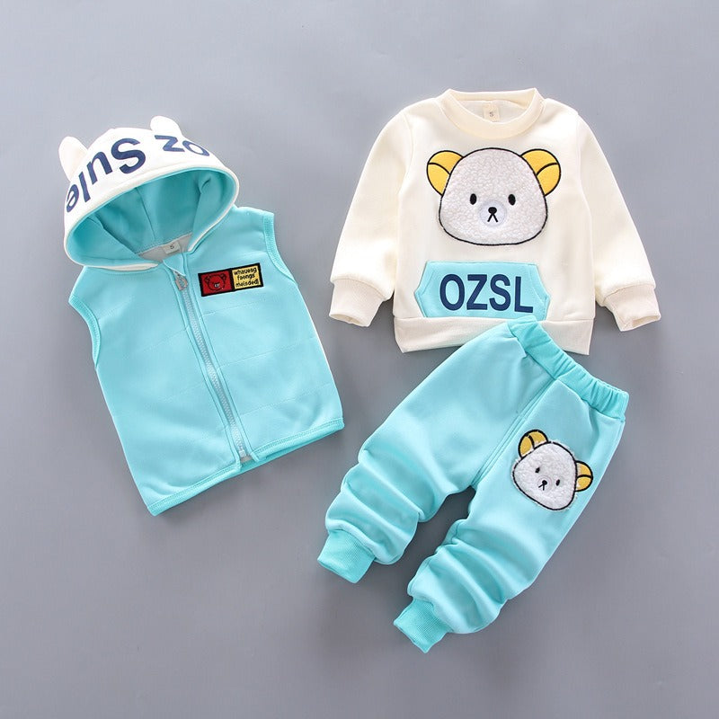 ENSEMBLE 3 PIECES POUR ENFANTS FILLE ET GARCON DE 1 A3 ANS