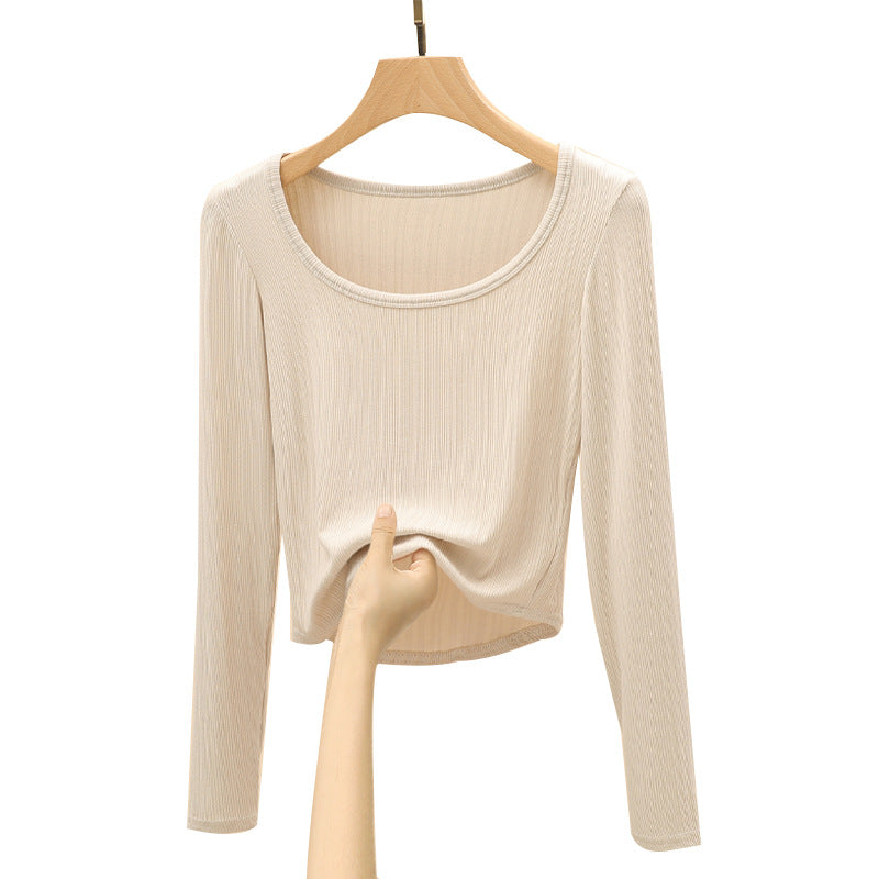 T-SHIRT COL U POUR FEMME