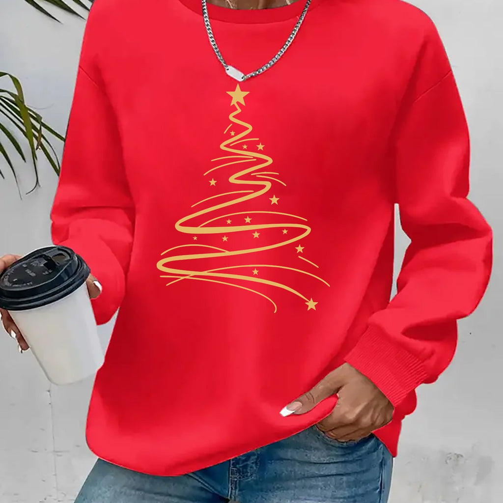 SWEAT A MANCHES LONGUES IMPRIME NOEL