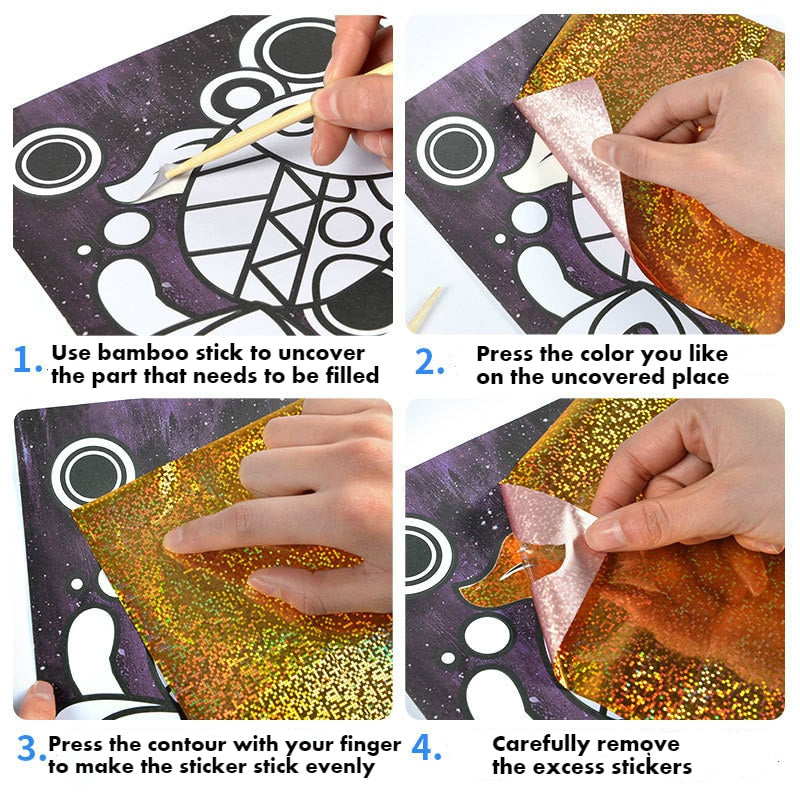 CARTE A GRATTER POUR ENFANTS 6 ANS ET PLUS