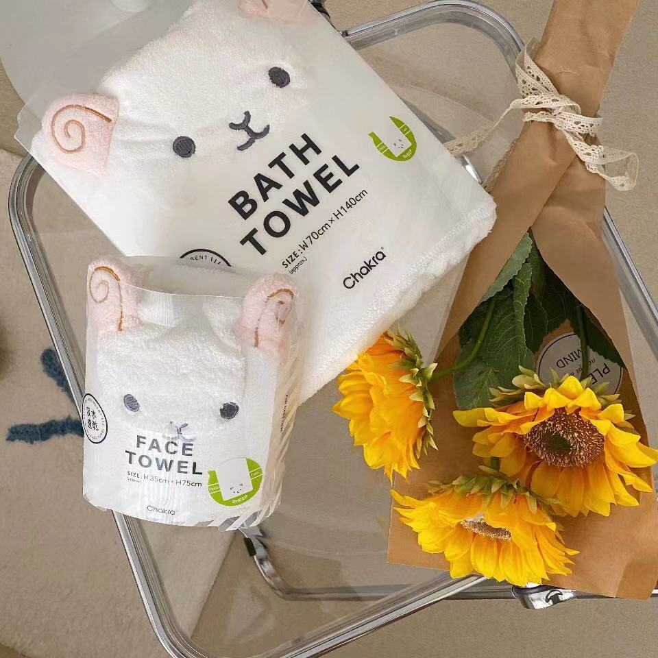 LOT DE 2 SERVIETTES DE BAIN