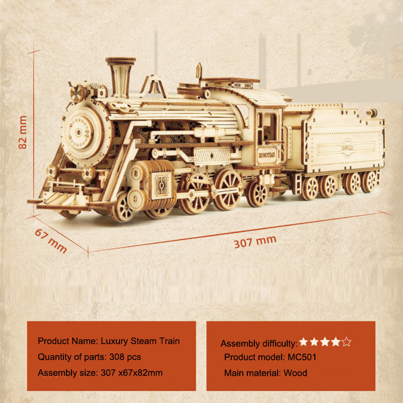 PUZZLE 3D TRAIN EN BOIS
