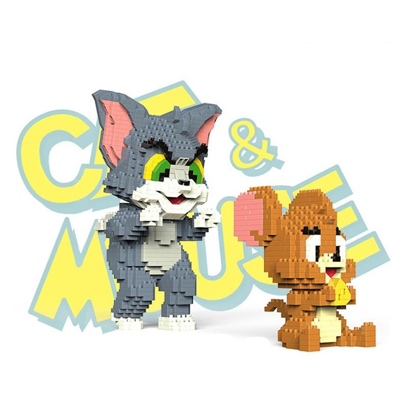 BLOCS DE CONSTRUCTION TOM ET JERRY  2 MODELES