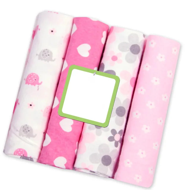 LOTS DE 4 COUVERTURES POUR BEBE