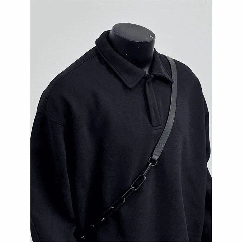 SWEAT COL POLO POUR HOMME