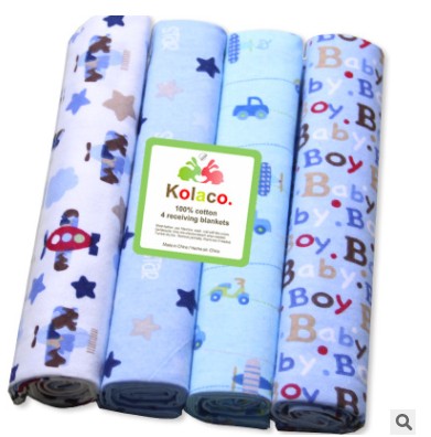 LOTS DE 4 COUVERTURES POUR BEBE