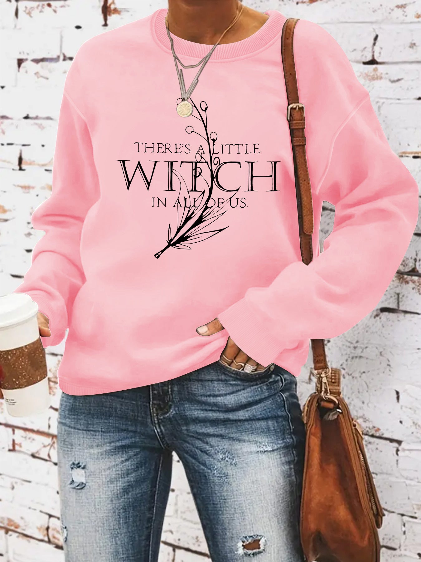 SWEAT COL ROND IMPRIME