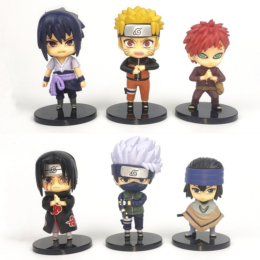 LOT DE 6 FIGURINESNARUTO DIFFERENTS MODELES
