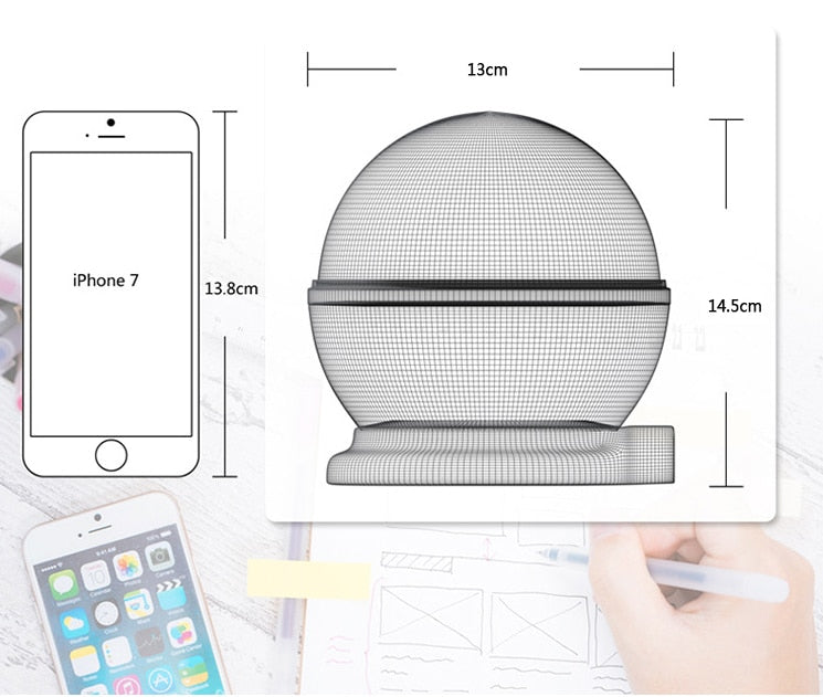 Projecteur LED Étoiles et Lune - Veilleuse Rotative Enfant - Ciel Étoilé