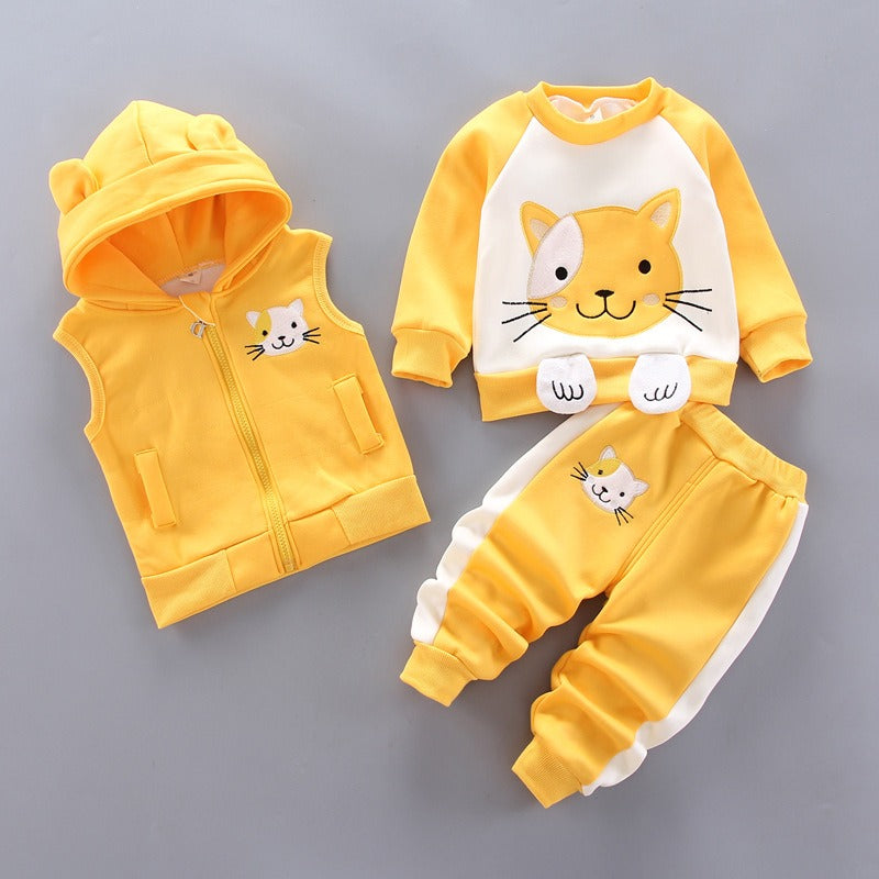 ENSEMBLE 3 PIECES POUR ENFANTS FILLE ET GARCON DE 1 A3 ANS