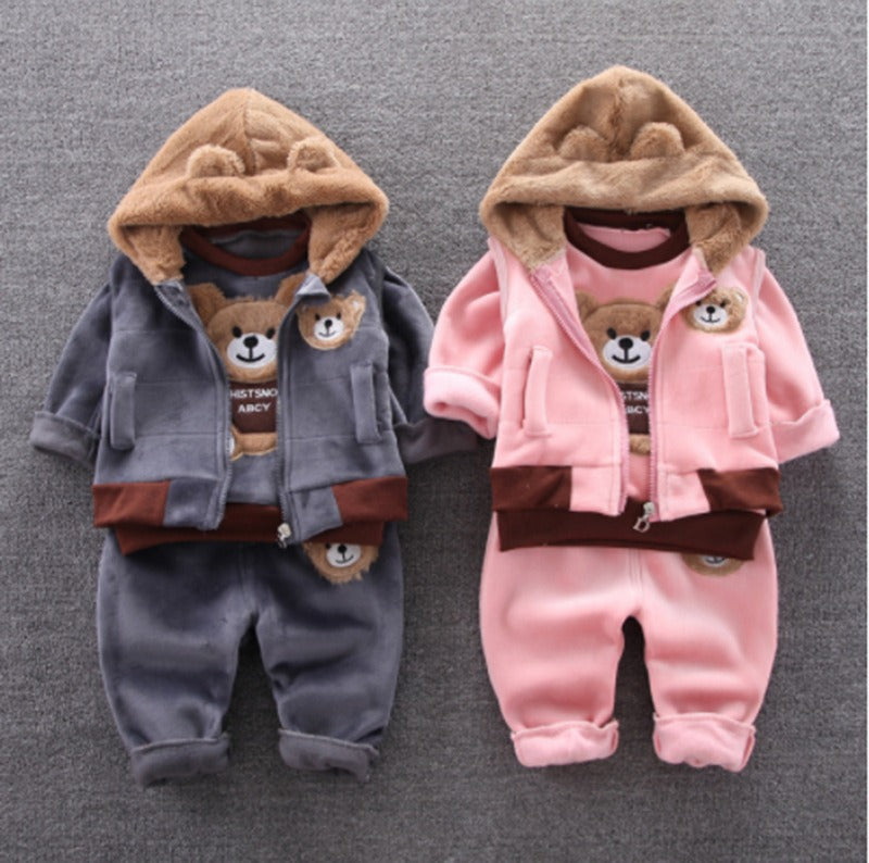 ENSEMBLE 3 PIECES POUR ENFANTS FILLE ET GARCON DE 1 A3 ANS
