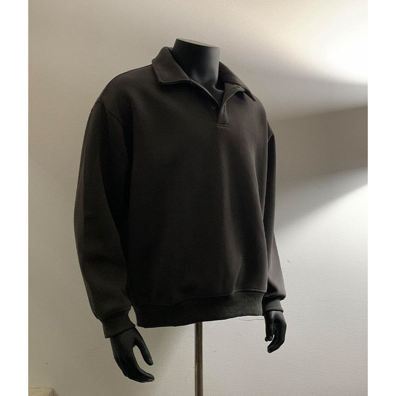 POLO A MANCHES LONGUES AVEC COL POUR HOMME