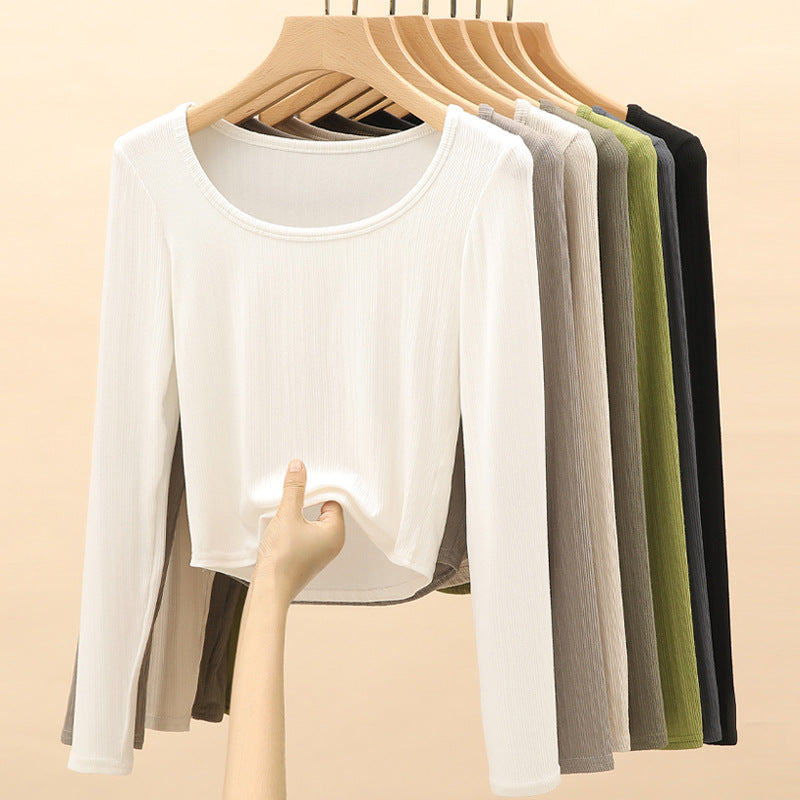 T-SHIRT COL U POUR FEMME