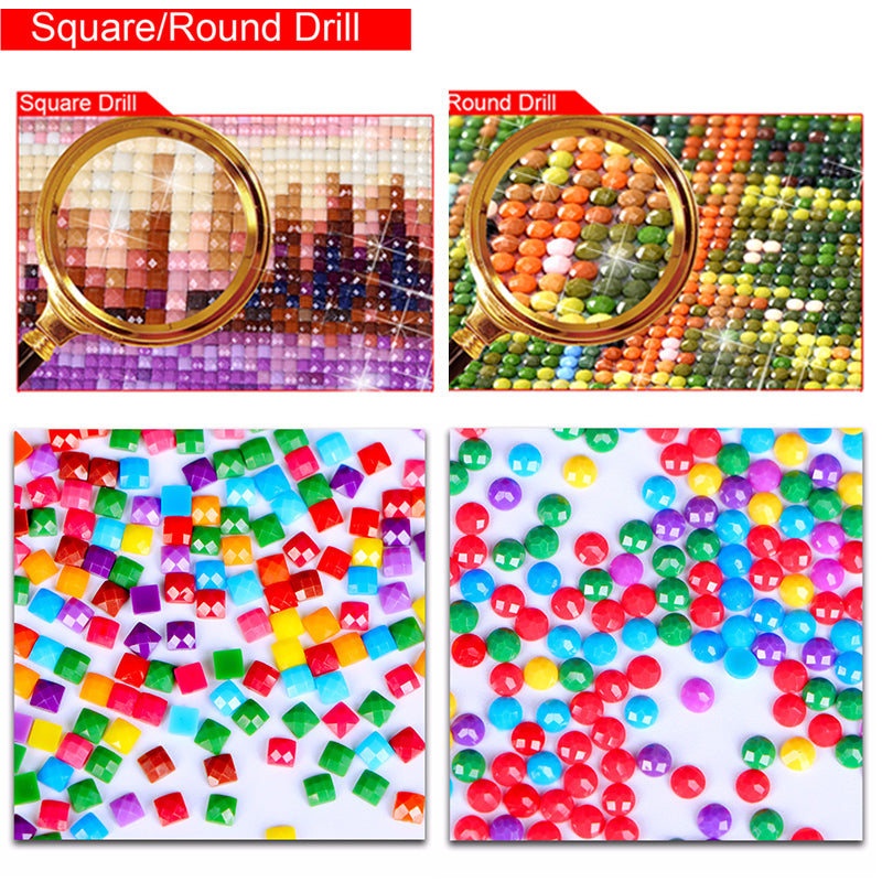 Diamond Painting - FLEURS  4 MODELES DIFFERENTES TAILLES ET FORMES