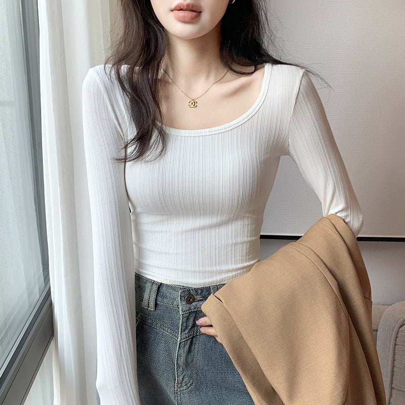 T-SHIRT COL U POUR FEMME