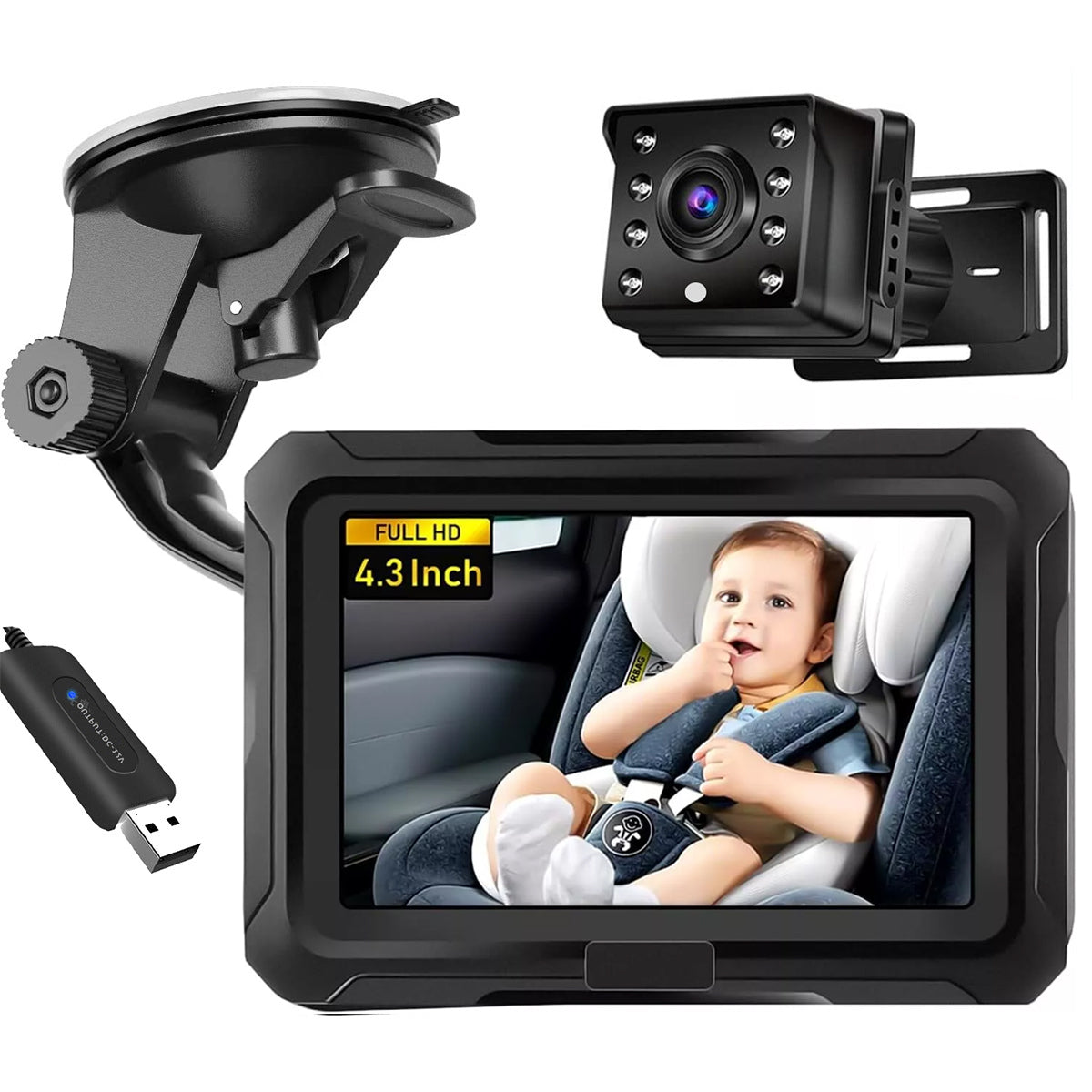 CAMERA BEBE DE VOITURE