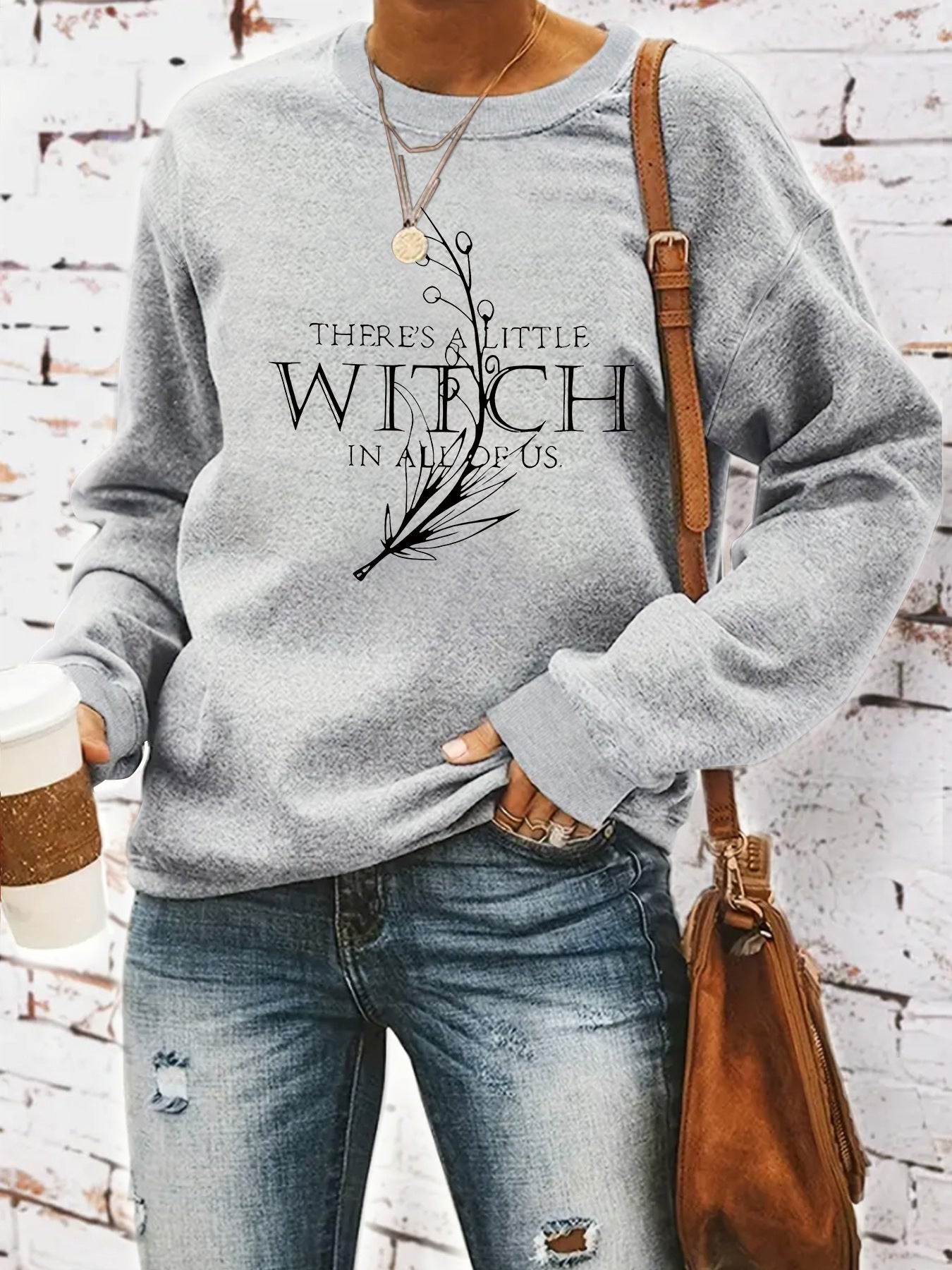 SWEAT COL ROND IMPRIME