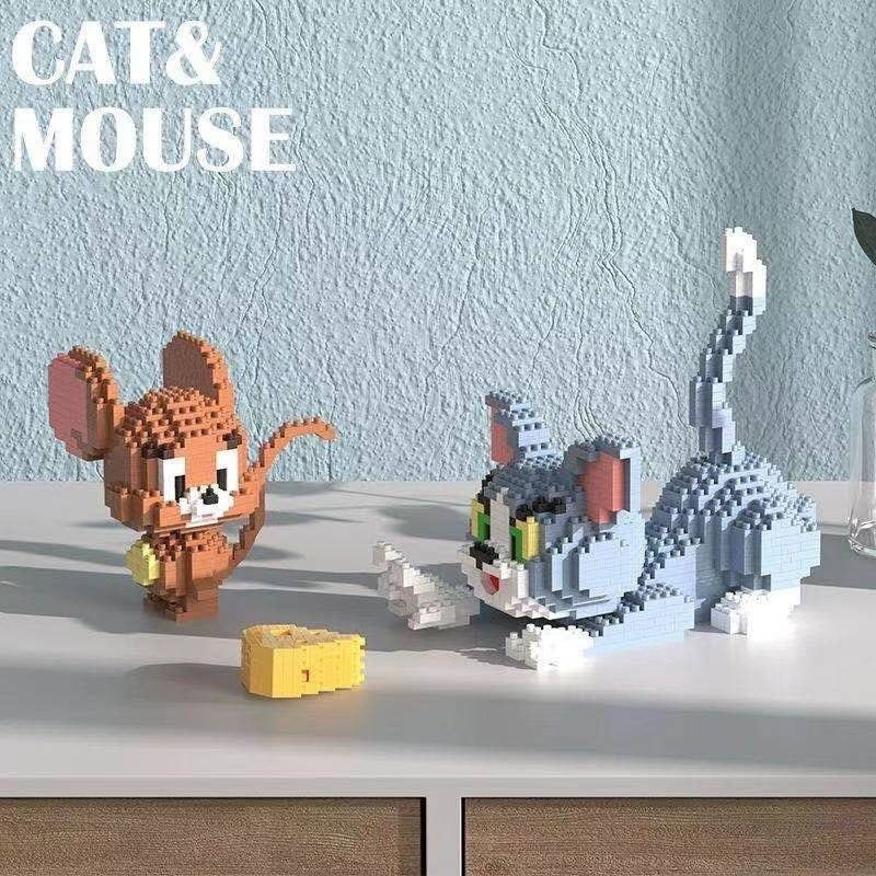 BLOCS DE CONSTRUCTION TOM ET JERRY  2 MODELES