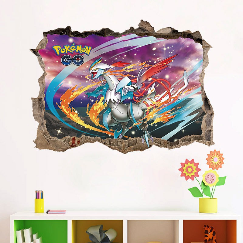 AUTOCOLLANT MURAL 3D PIKACHU