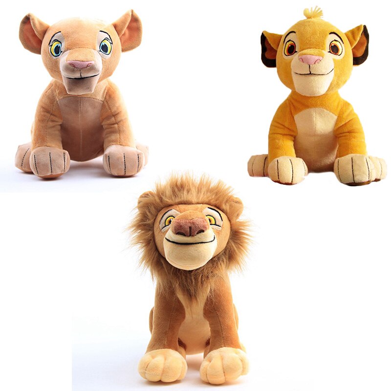Peluche Le Roi Lion - Simba, Nala, Mufasa - 26cm Douce et Câline