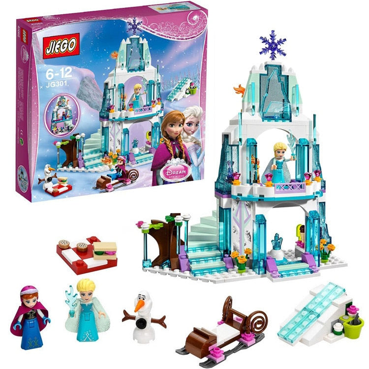 Château La Reine des Neiges - Blocs de Construction - Palais de Glace d'Elsa